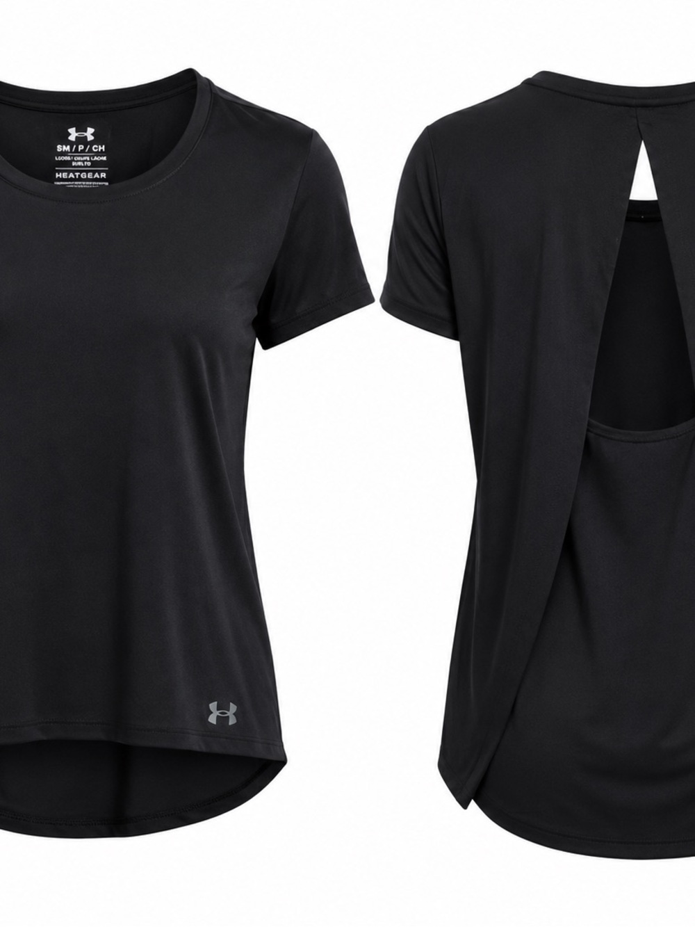 Under Armour HeatGear Black Open Back Workout Top Women’s Small